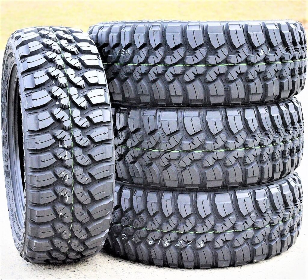 Set of 4 Forceum M/T 08 Plus Mud Off-Road Light Truck Radial Tires-LT235/75R15 235/75/15 235/75-15 104/101Q Load Range C LRC 6-Ply BSW Black Side Wall