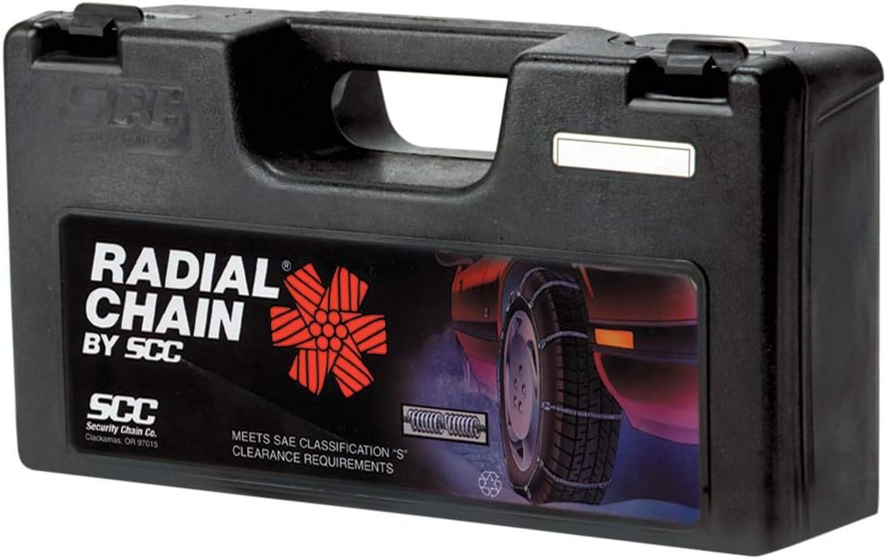 SCC SC1040 Radial Chain Cable Traction Tire Chain - Set of 2, Silver