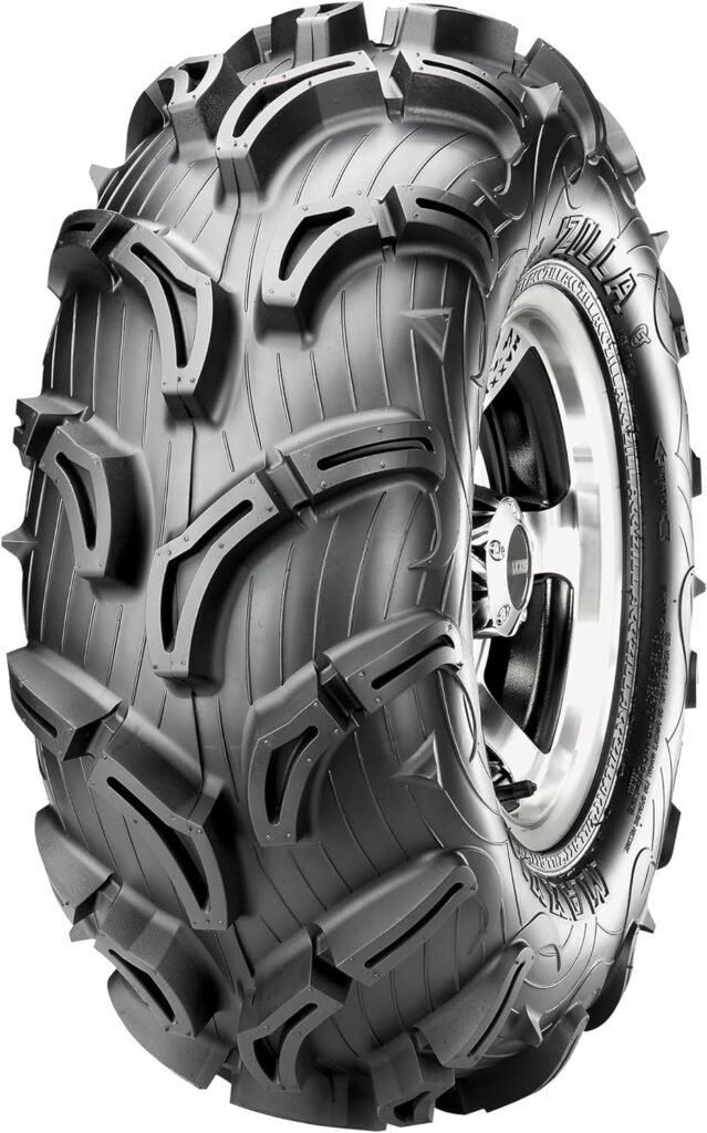 Maxxis MU02 Zilla Tire - Rear - 22x10x9, Position: Rear, Tire Size: 22x10x9, Rim Size: 9, Tire Ply: 6, Tire Construction: Bias, Tire Type: ATV/UTV, Tire Application: Mud/Snow TM00433100